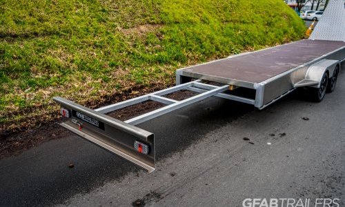 GFAB Tandem Axle Alloy Roofing Trailer - Pull out extension