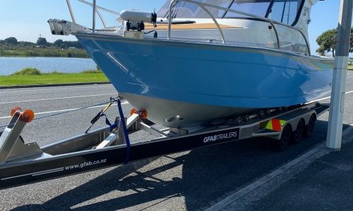 Extreme 795XST on GFAB Alloy Transport Trailer